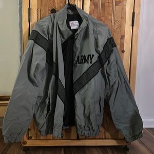 Army raincoat jacket